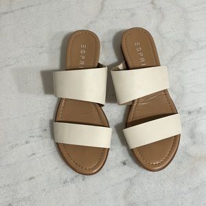 SPRIT Cream and White Cork Sandals